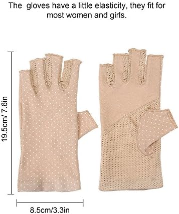 2 Чифта Слънчеви Ръкавици С Противоплъзгаща Защита От ултравиолетови лъчи, Ръкавици за Шофиране, Летни Улични Ръкавици за Жени