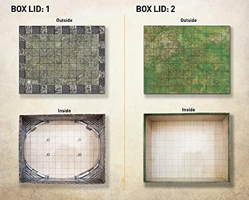 На игралното поле Ultimate Battle Grid - Мат с квадратни RPG-картинка, сухо изтриване - Настолна Карта за ролеви игри