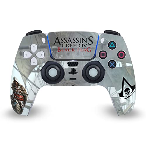 Дизайн на корпуса за главата Официално Лицензиран Assassin ' s Creed Едуард Кенуэй Key Art Графика с Флага Черен Винил