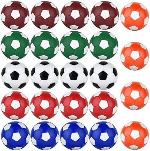 Coopay 24 бр 32 мм Топки за настолен футбол Сменяеми Топки за Настолен Футбол Многоцветни Официални Настолни Игри Топки
