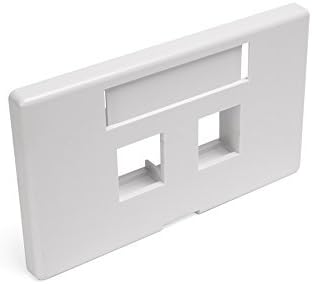Предна панел за модулни мебели Leviton 49910-HW2 с 2 порта QuickPort (Herman Miller), бяла