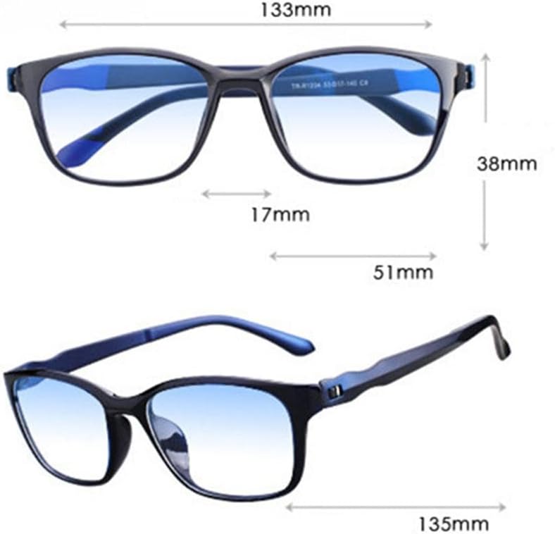 N/A Очила за четене Мъжки Анти-Сини Лъчи Очила за Старческо Компютърни Очила с +1.5 +2.0 +2.5 +3.0 +3.5 +4.0
