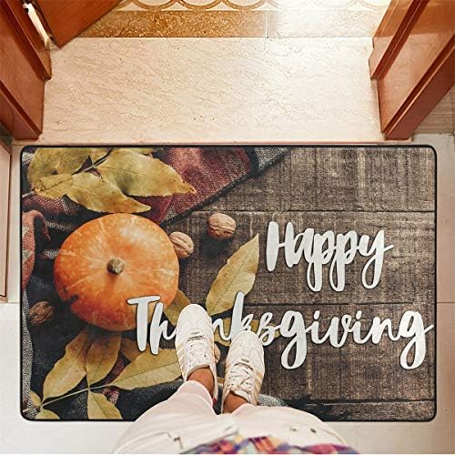Подложка за Деня на Благодарността за Баня, Противоскользящий Моющийся, Добре дошли Врата на Мат Хол, Кухня, Външна