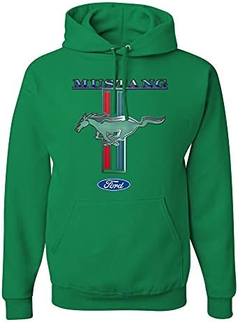 дива изработени по поръчка облекло с Логото на Ford Mustang Официални Лицензирани мъжки Блузи