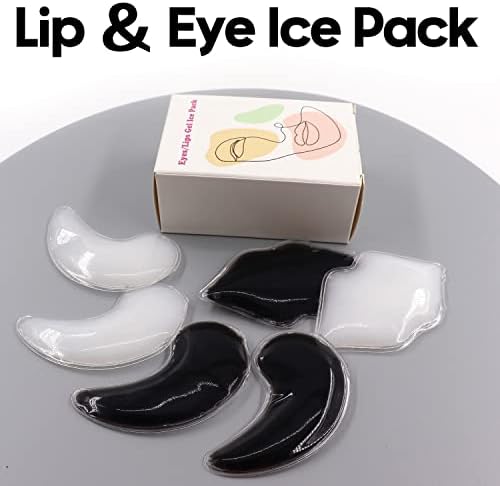 Устна ＆ Пакет с лед за очите, Пакет с лед за устни, студен компрес за устните и очите, Намалява болката в очите и устните и подуване,