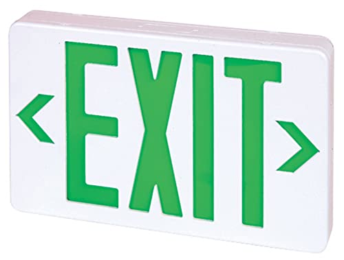 Elco Lighting УГРЕВАТЫЙ led Знак за излизане от Зелени или Червени Букви С Единична/двойна границите Поръчка