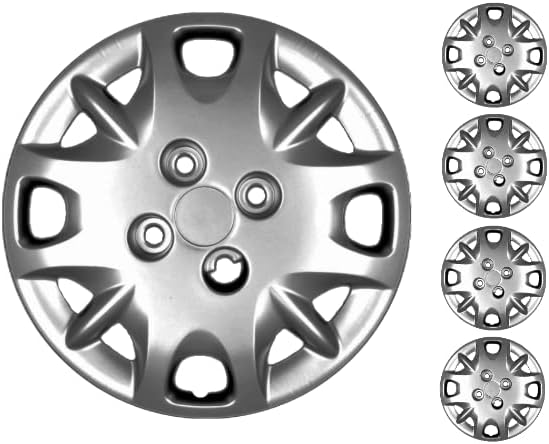 Комплект Copri от 4 Джанти Накладки 13-Инчов Сребрист цвят, Крепящихся заключи, Подходящ за Ford