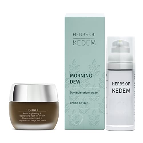 Дневен Хидратиращ крем Herbs of Kedem Morning оросяване планина Подхранващ Крем за лице за млада кожа, 1,69 течност.