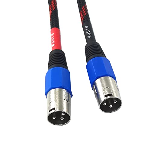 Кабел за свързване на балансиран сигнал WJSTN 1/4 инча TRS-XLR Съединители, Балансиран 6,35 мм plug TRS до 3-номера за контакт