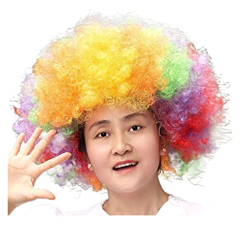 Перуки HAUBIS, пъстри коса, подпори за изказвания, определени за коса, забавни цветни коса (цвят: C)