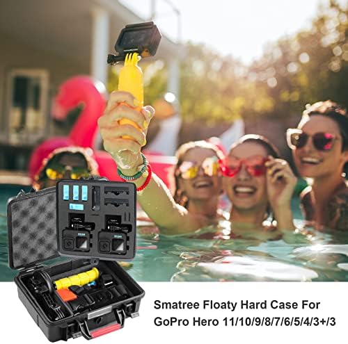 Плаващ /водоустойчив твърд калъф Smatree SmaCase GA500 е съвместим с GoPro Hero 11/10/9,8,7,6,5,4,3 Плюс, 3,