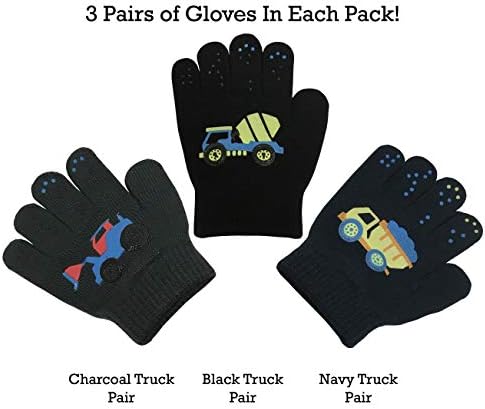 Магически Еластични Ръкавици Ница Caps, За Момчета и Момичета, 3 Чифта В опаковка, Асортимент