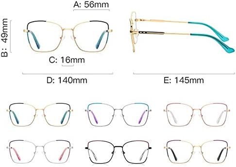 Очила за четене RESVIO Cat Eye, за Жени и Мъже, Модерни Метални Очила за четене с Пружинным тръба на шарнирна Връзка,
