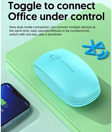 GreenPoster Компютърни Мишки за Лаптоп Мишка Игралното Показващо Устройство, Безжична Bluetooth Двухрежимная Офис