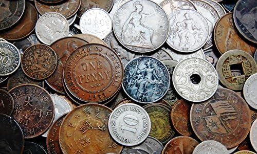 100 Стари монети Кенау - Повече от 1 килограм - Всичко на 70 и повече години - от 1800-те години - Поръчайте сега и