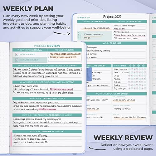 Дневник Clever Fox 2nd Edition – Безкраен Планер временни блокове с почасовым график, списък със задачи и проследяване