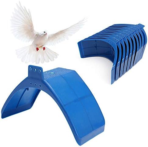 SENNAUX 10ШТ Поставка За почивка Гълъб Рамка За Миролюбивия Насестов Скара на Жилище За Почивка на Птиците Титуляр
