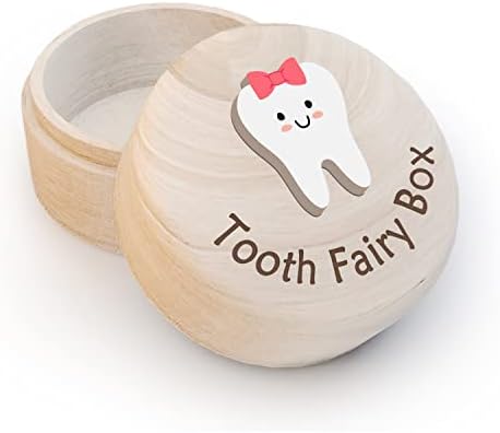 Скоростна Феята на Зъбките Azbuk за деца, Дървена Кутия за зъби и 3D Зъб, За Съхранение на Загубени Зъби за момче и момиче,