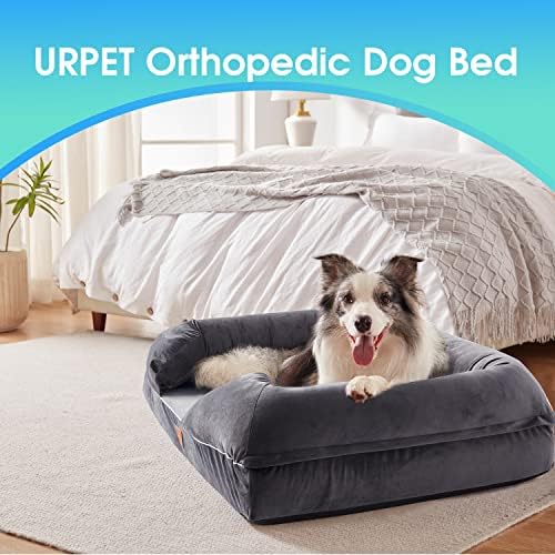 Ортопедично легло за кучета от пяна с памет ефект, легла за кучета за големи, Особено големи и Гигантски кучета,