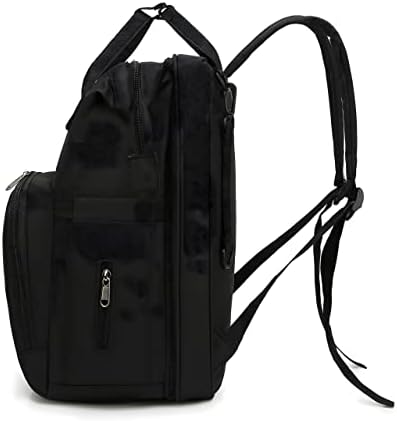 Раница-чанта за памперси HNG KIANG HU 3 в 1, Многофункционална Голяма Водоустойчива Чанта за бебешки Пелени с USB порт