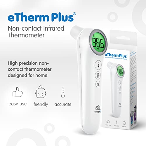 Безконтактен инфрачервен термометър за челото Elepho eTherm Plus за цялото семейство, от бебета до възрастни