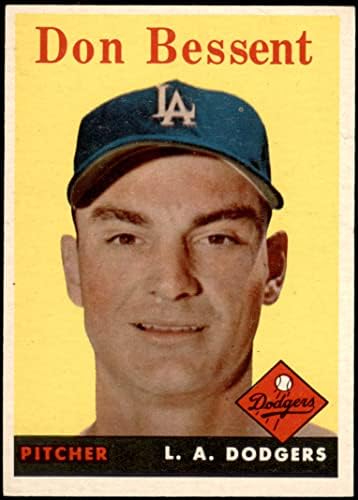 1958 Topps 401 Дон Бессент Лос Анджелис Доджърс (Бейзбол карта) EX/MT Dodgers