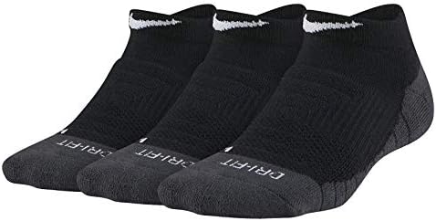 Чорапи Nike Little Kids с мека подплата Dri-FIT, Без да се показва, 3 опаковки