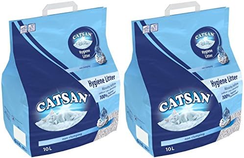 Хигиенни пълнител за котки Catsan 20 л (опаковка от 2 броя)