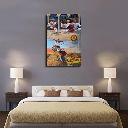 Ретро Арт Плакат на Майкъл Шеваль Абстрактна Живопис с маслени Бои Сюрреалистичный Плакат с Принтом върху Платно Коллекционный