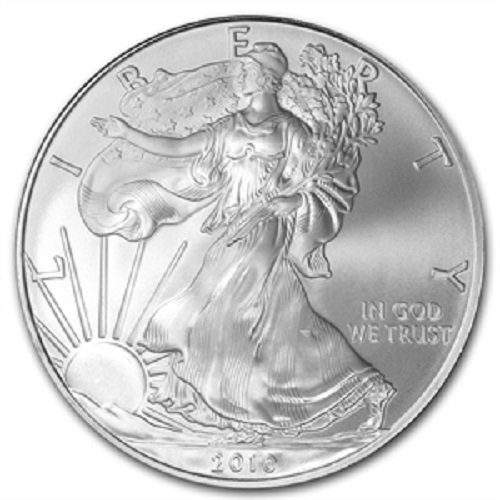 Американски Сребърен орел на 2010 г. съобщение. Монетен двор на САЩ, без да се прибягва до 999 тънки сребърни долари с Нашия
