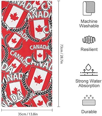 Кърпа за лице с канадския Флаг под формата на Кленов лист, Кърпи Премиум-Клас, Гъба, Кърпа за миене на спа центъра