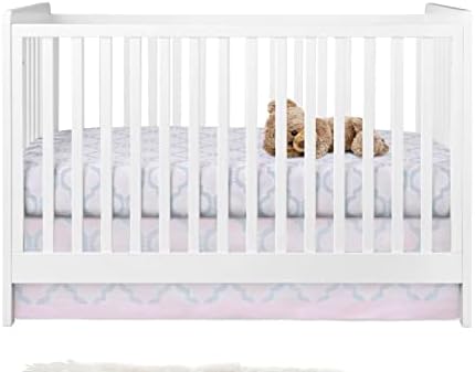 Комплект спално бельо за детска стая легло с Розов Медальон и Решетка от Snuggle Bug