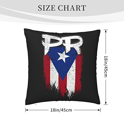 KADEUX Pr Флаг Пуерто Рико Калъфки за възглавници 18x18 См Калъфки За Възглавници Поставяне на Квадратна Калъфка За