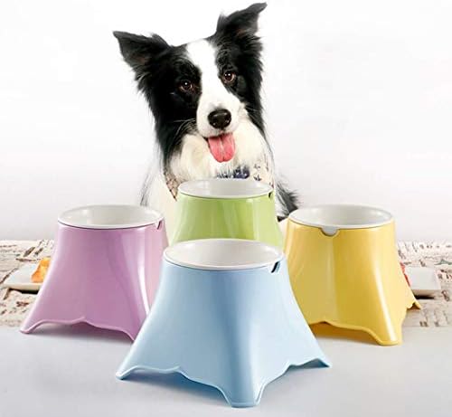 ZSQAI Купа за кучета с Високо Гърло, Дебела Керамика устойчива на плъзгане Купа За Кучета, Специална Купа за по-Големи