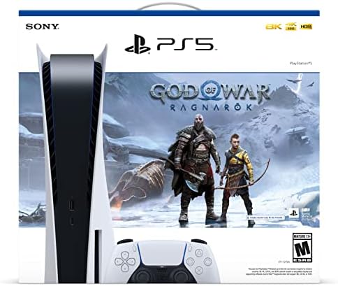 PS5: игрова конзола God of War Ragnarok с диск версия на Playstation 5 в комплект с плеър Blu-ray 4K UHD - до 120 кадъра