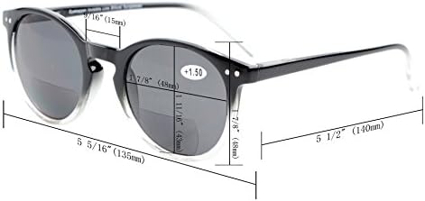 Eyekepper Спестете 10% на 2 опаковки бифокальных слънчеви очила Sunshine Readers Black Brown Tortoise +3.00