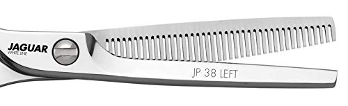 Ножици Jaguar White Line JP 38 5,25 Инча За Левичари Професионални, Ергономична Ножица за Изтъняване, Текстуриране, Haircuts