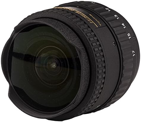 Обектив Tokina ATXAF107DXN 10-17 mm f/3.5-4.5 AF DX Рибешко око за цифров огледално-рефлексен фотоапарат Nikon, черен