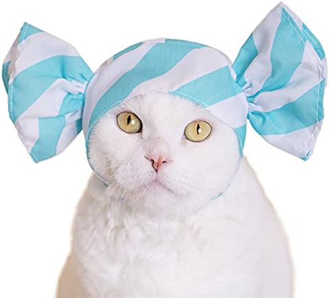 Шапка за котки Kitan Club - Сляпо кутия за шапки за домашни любимци включва 1 от 6 най-сладкото стилове - Мека, удобна -