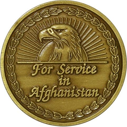 Военна продукти в Афганистанската кампания Служебна медал Вызовная Монета