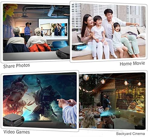 LOVEPET Micro Home HD Проектор подкрепа на Преносими Игри 1080P, Филм, шоу програми, Видео