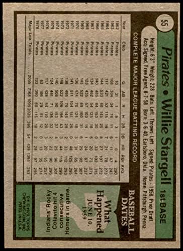 1979 Topps 55 Уили Старджелл Питсбърг Пайрэтс (Бейзболна картичка) VG Пирати