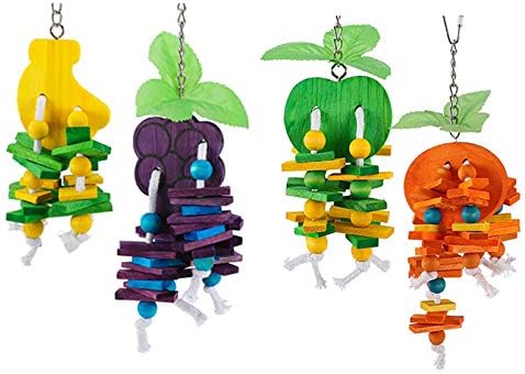 Hamiledyi Играчки за клетка за Клетки от естествено Дърво, Дъвка играчка за Папагали, Подвесная играчка във формата на Портокал,
