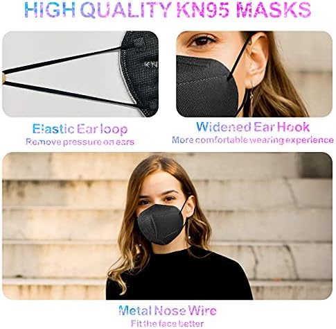 100шт Многоцветни за Еднократна употреба, маски за лице, 3D Многопластова Филтър за Защита на възрастни Жени, Мъже, 4