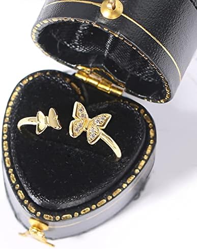 Реколта пръстени за жени, уважаеми минималистичное пръстен с пеперуда, изящни бижута за подаръци за жени (злато, 9)