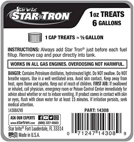 Формула бензин STAR BRITE Star Tron за энзимной обработка на гориво SEF - 1 унция. Екстри 6 литра - 8 унции (14308)