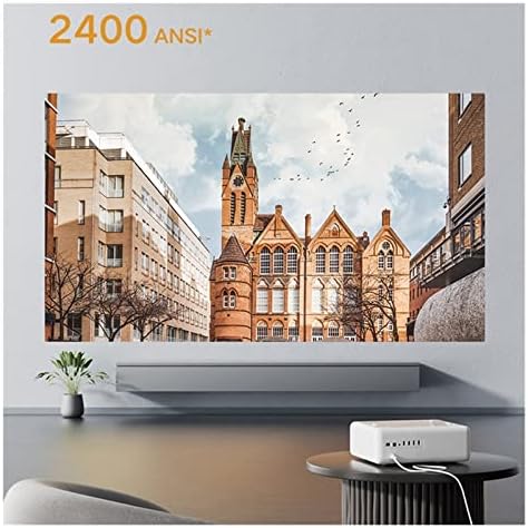 Проектор 1S 2022 Full HD 2400 ANSI 1080P Проектор За Домашно кино с автоматична корекция на звук Dolby