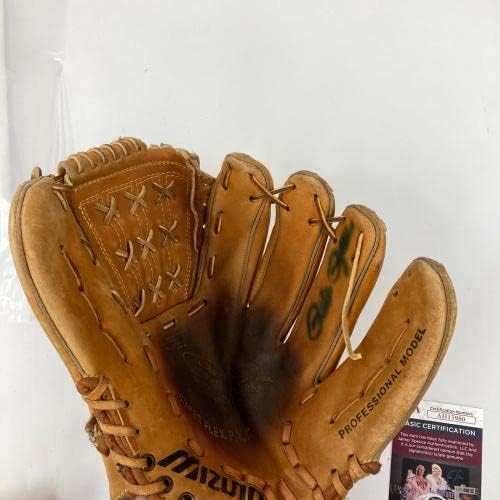 Бейзболна ръкавица с автограф Пита Роуза, детска модел Мизуно 1970-те години, ръкавици MLB с автограф от JSA COA