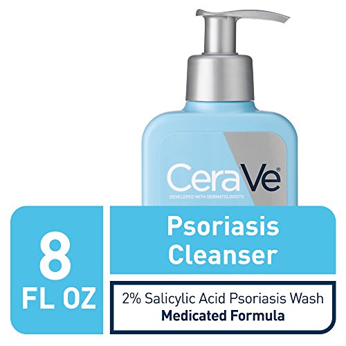 CeraVe Почистващо средство за лечение на псориазис | Със Салицилова киселина за облекчаване на сърбеж суха кожа и Латиновой