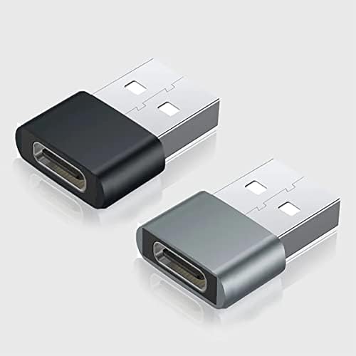 Бърз USB адаптер-C за свързване към USB порт, съвместим с Samsung Galaxy Book Pro 360 (15,6 инча) за зарядни устройства,